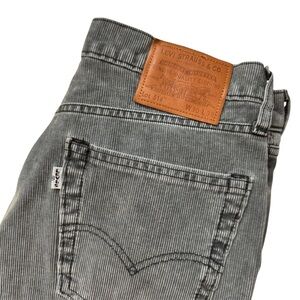 Levi's Black and Gray Men's Straight Jeans